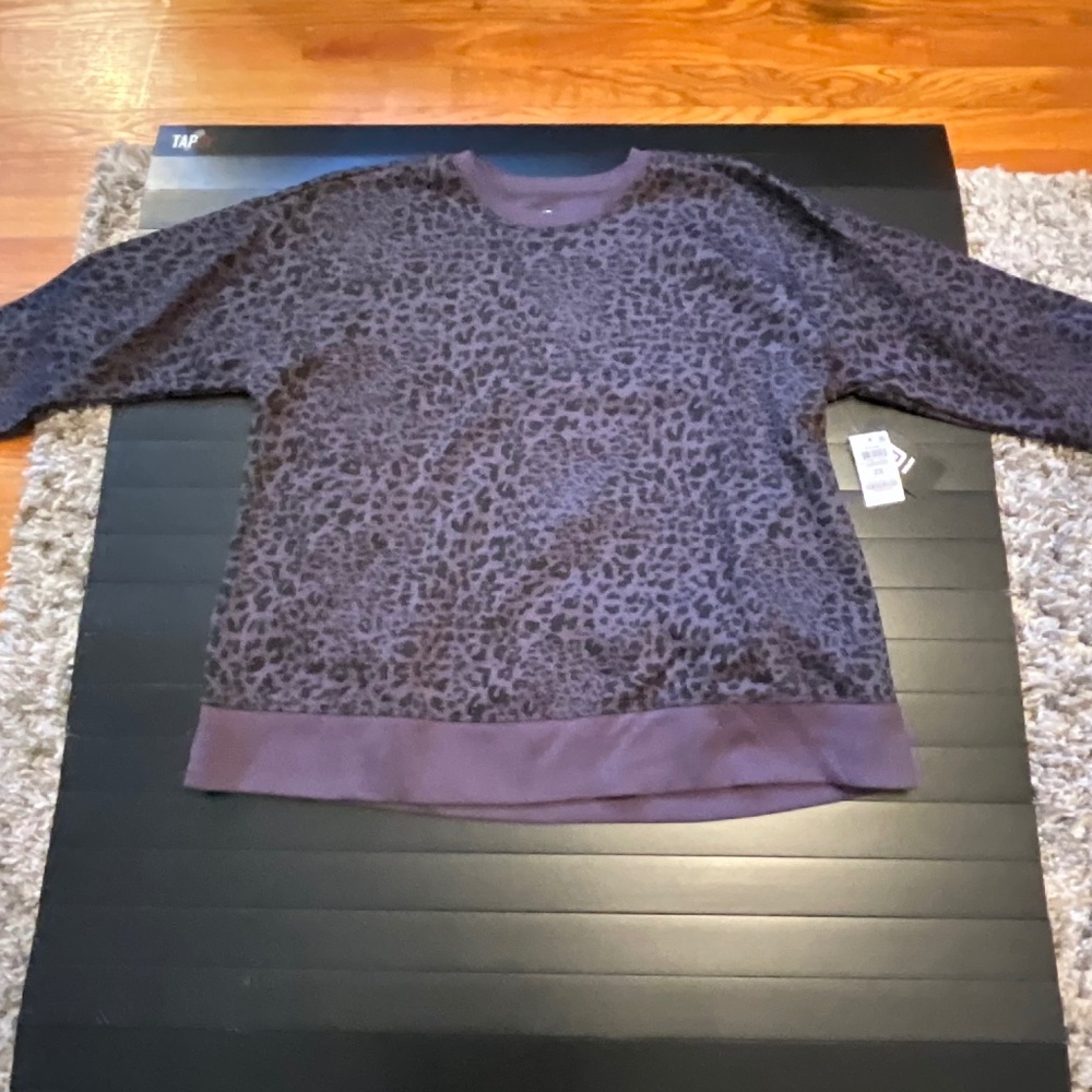 ID Ideology Plus Size Animal-Print Crewneck Sweatshirt